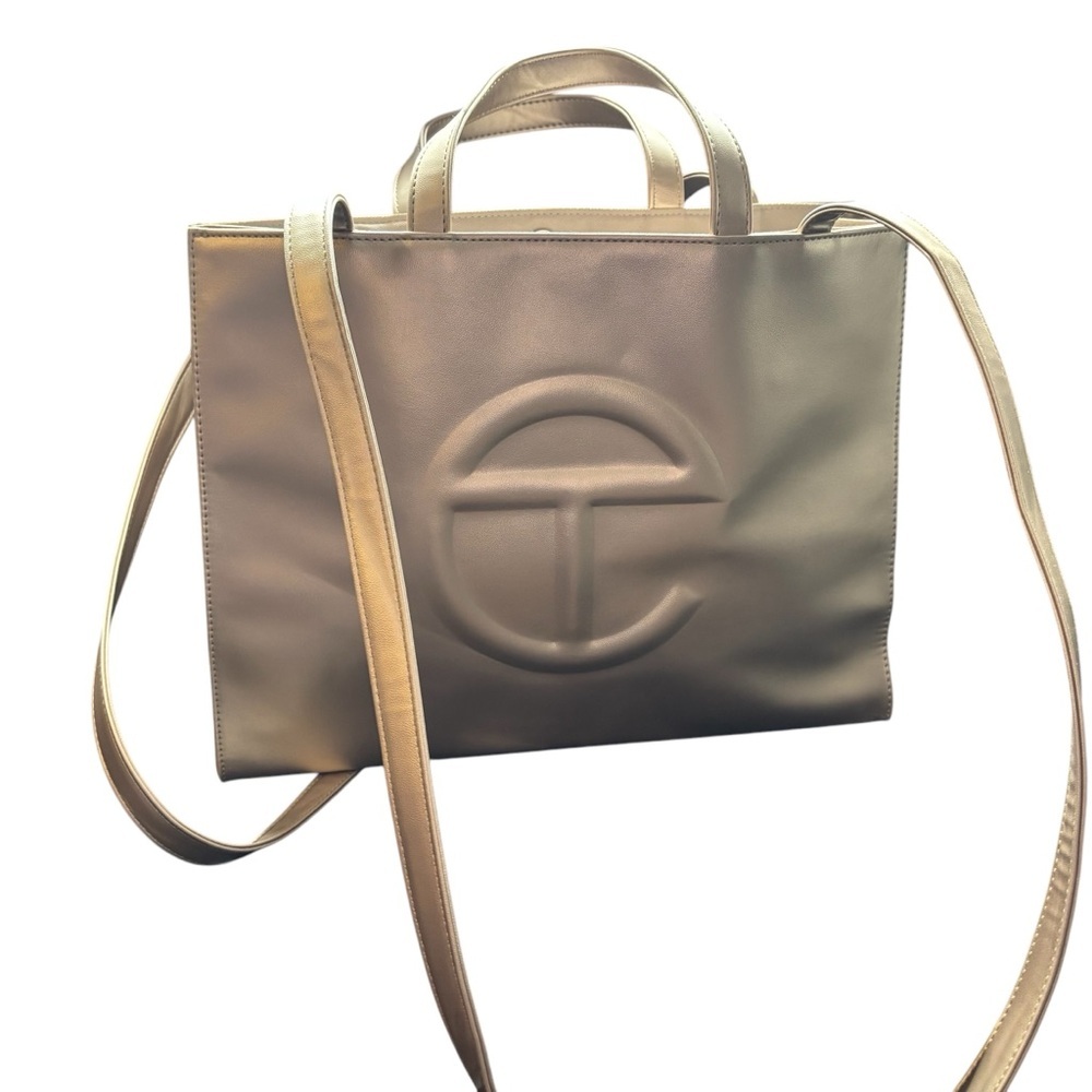 Telfar Gold Medium Shopping bag NWOT